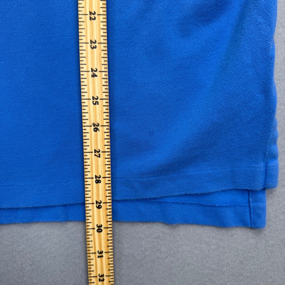 Polo Ralph Lauren Large Short Sleeve‎ Pique Cotton Polo Shirt Orange Logo READ - Picture 4 of 8